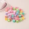 10pcs/lot Durable Mini Hair Claw Clips Great for Design Kids and Adult Hairstyles Decoration Pining Bangs Strong Grip Multifunction Clamp Color Clips 2494