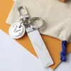 Lanyards Keychain Letter V Brand Designer Mens Car Keyring Womens Buckle Keychains Handmade Leather Men Women Bags Pendant Accessori