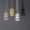 Colares pendentes 4 cores American Pitbull Charm colar Trendy Metal Dog Jewellery Jóias 6b5h