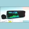 Party Favor New Sequin Pencil Case Cosmetic Bag Mermaid Spiral Reversible Student Double Color Zipper Make Up Pouch for Girls Drop D Dhgak