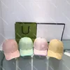 Bonbons couleur casquettes de Baseball Couple hommes femmes Snapbacks Deigner lettre été balle chapeau casquettes ajustées