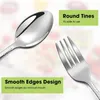 Dinnerware Sets 30 Pieces Kids Silverware Set Spoons And Forks Toddler Stainless Steel Utensils Flatware