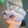 First Walkers Fashion Brand First Walker Shoe Selling Baby Tennis Infant Classic Hook and Loop Baby Boys and Girls Shoes 230329