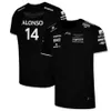 Camisetas para hombre Aston Martin Camiseta para hombre Colección Alonso Sombrero con manga corta Camiseta de moda Top Verano Ropa de gran tamaño para niños 230329