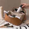 Custodie per cosmetici Borsa da viaggio di grande capacità Custodia portatile per trucco in PU Borsa da bagno impermeabile per donna Kit da toilette multifunzionale 230330