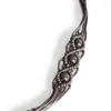 Ceintures Bohème Woven Woven corde à cravate à cravate en bois Perle pendentif Tassel