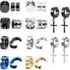 Stud Earrings 6/8/10 Pairs Punk Mens Magnet Magnetic Ear Set Non Piercing Fake Cross Gift For Boyfriend Lover Jewelry