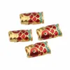 20st Emalj Fish Spacer Beads Charms hängen för armband smycken tillverkning