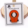 Party Favor SouthPark Eric Cartman Ass Badge Cartoon Animationl Broche Pin Acessório de Boy Boy