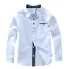 Kinderoverhemden Verkoop van kinderen jongens shirts pure katoenen kinderen kledingmerk kinderen Kleding Top Fashion Boys shirts met lange mouwen shirts 230329