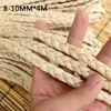 Decorative Flowers 1PC 4M 3 Strand Corn Husk Straw Material Rattan Weaving Braid Materials For Furniture Bag DIY Handmade Decor Craft