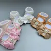 First Walkers Dollbling Baby Shoes Pink Baby Girl Shoes Wedding Party Baby Girl Dress Pography First Walker Sewing Pearls 230329