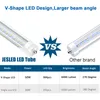 led tubes 6ft led FA8 V Shape both sides Light T8 LED Tube 42W For cooler door LED shop lights AC85-265V SAA DLC UL X25