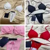 Été Halter Swim Femmes Bikini Sexy Wear Femme Creux Monokini Noir Designer Maillot de bain Rembourré Natation Solide Body