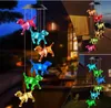 LED Solar String Lights Butterfly Dragonfly Garden Decorations for Xmas Party Dragonfly Hummingbird Love Hearts Lamp Lamp