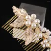 Headpieces HP17 Handmade Wedding Bride Headdress Bridal Hair Comb Female Accessories Bridesmaid Pearl Girl Tiara Gift