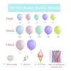 Autres fournitures de fête d'événement mignon thème de la crème glacée Macaron ballon guirlande arc ensemble joyeux anniversaire fête décor ballons filles bébé douche décor ballon ballon 230329