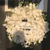 Dekorativa blommor kransar Vit blommor Cornel Door Decoration Wedding Easter S Simulated Wecome 2023 P230310