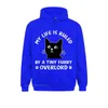 Heren Hoodies Sweatshirts Slim Fit Mens My Life geregeerd door Tiny Overlord Funny Vintage Hoodie Group Ostern Day Hoods Long Sleeve