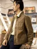 Men's Jackets Red Tornado Waxed Canvas Supply Jacket Blanket Lined Men's Workwear Slim Fit 230329