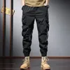 Calça de calça masculina Homem Cargo Summer Streetwear Baggy calça