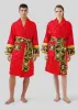 Mens Luxury Classic Cotton Bathrobe Men and Women Brand Sleepwear Kimono Warm Bath Robes Home Wear Unisex Bathrobes One Size mode märke kläder4366