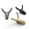 Ox Horn Zinc Alloy Wall Mount Robe Hooks Dual Hanger Garderob Klädrock Bag Hat Hängande badrum köksställen