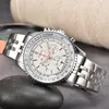 Modny zegarek projektant baterii kwarcowej Zegarek składany przycisk Zegarek do pływania