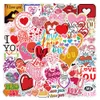 50pcs-Pack Valentine's Day Love Stickers Wholesale Vinyl Sticker Waterproof Laptops Car Scrapbooking Water Bottle Guitar Box Skateboard JDM Bagage Decal