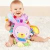 Hochets Mobiles Étiquettes pour bébés remplies de peluches pour animaux Mignons éléphants en peluche Cloche Jouets intégrés Capteur de serpent à sonnette Jouets Convient aux bébés nés Cadeaux pour bébé 230329