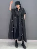 Women's Trench Coats SHENGPALAE Korean Fashion Denim Coat Windbreak Vintage Causal Loose Short Sleeve Outerwear Oversize 2023 Spring 5R1397 230329