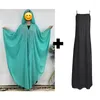 Ethnic Clothing Muslim Kaftan Abaya Dress Women Dubai Turkish Chiffon Party Dresses Elegant Evening Gown African Boubou 2 Piece Outfit Open