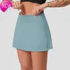 Kvinnors spårsättningar Lu Women Yoga Tennis Pace Rival Rival Kjol PLEATED Gymkläder Kvinnor Designer Kläder Utomhus Sport Running Fitness Golf Pants Shorts Sportesess