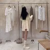 S T-shirt Automne Hiver Style Coréen Femmes Col Roulé Chandails Tricotés Mode Sauvage Tricots Outwear Femme Sexy Hors Épaule Pulls