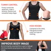 Heren body shapers heren borstcompressie shirt dames borsttanktop gewichtsverlies shirt shaping tankt tanktop voor zip strakke bra 230329