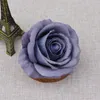 Decorative Flowers 10Pc Fake Velvet Rose Head Artificial Flower Wall Wedding Home Party Backdrop Decor Holiday Hat Accessories Wreath