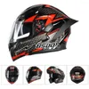 خوذات الدراجات النارية BSDDP خوذة Flip Up Capacete De Moto Masculino Doublel Lens Motorike Motocross for Men Women