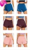 Tracksuits voor dames LU-0160 Brand Womens Yoga Outfits Hoge taille Shorts Oefening Korte broek Fitness Wear Girls Running Elastische volwassen sportkledingess