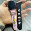 Shoe Parts Accessories Apple Watchs Decoratives Charm For Bandsbracelet Metal Leg Decorative Watch Sport Strap 2022 Bad Bunny Appl Dhhwa