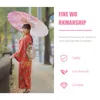 Paraplyer paraply parasol japansk siden papper kinesisk olja bröllop cosplay kostym sol dans retro vintage tyg stil orientalisk