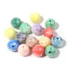 Perles en vrac pour bracelets Collier de perles rondes colorées Bijoux de fabrication de fashion mignon Abs bricolage pour enfants
