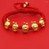 Charm Bracelets Adjustable Chinese Birthday Sign Animal Bracelet Lucky Red Rope Ladies Year Jewelry Gift Dropship