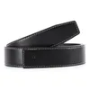 Belts 3.3cm 3.7cm Smooth Buckle Belt Without Real Genuine Leather Body No Cowskin Black Brown Blue White Red