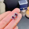 Stud Earrings KJJEAXCMY Fine Jewelry 925 Sterling Silver Inlaid Natural Pyrope Garnet Women Fresh Classic Flower Gem Ear Studs Suppor