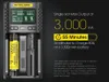 Authentic NITECORE UMS4 UMS2 Chargers LCD Display Intelligent QC Fast Charging 4A Large USB 4 2 Dual Slots Charge for IMR 18650 20700 21700 Universal Li-ion Battery