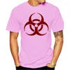 Erkek Tişörtleri Camiseta 2023 T-Shirt Pamuk Maskulina Camisa Preta Biohazard Sembol Tshirts