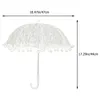 Paraplyer spetsar paraply bröllop dekor fancy nödvändighet brud parasol plast strand semester