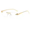 Marque de luxe européenne et américaine Kajia Metal Leopard Head Lunettes de soleil rétro Lunettes de soleil de qualité à la mode Lunettes optiques pour hommes et femmes