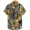 Herren Freizeithemden Herrenhemden Hawaiihemden Obstdruck Kurzarm Ananasmuster Tops Lässige Mode Herrenbekleidung Sommer Loses Hemd W0328