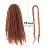 Tressage bouclé Marley Afro crépus cheveux gris doux Crochet cheveux Extensions synthétiques en vrac torsion cheveux
